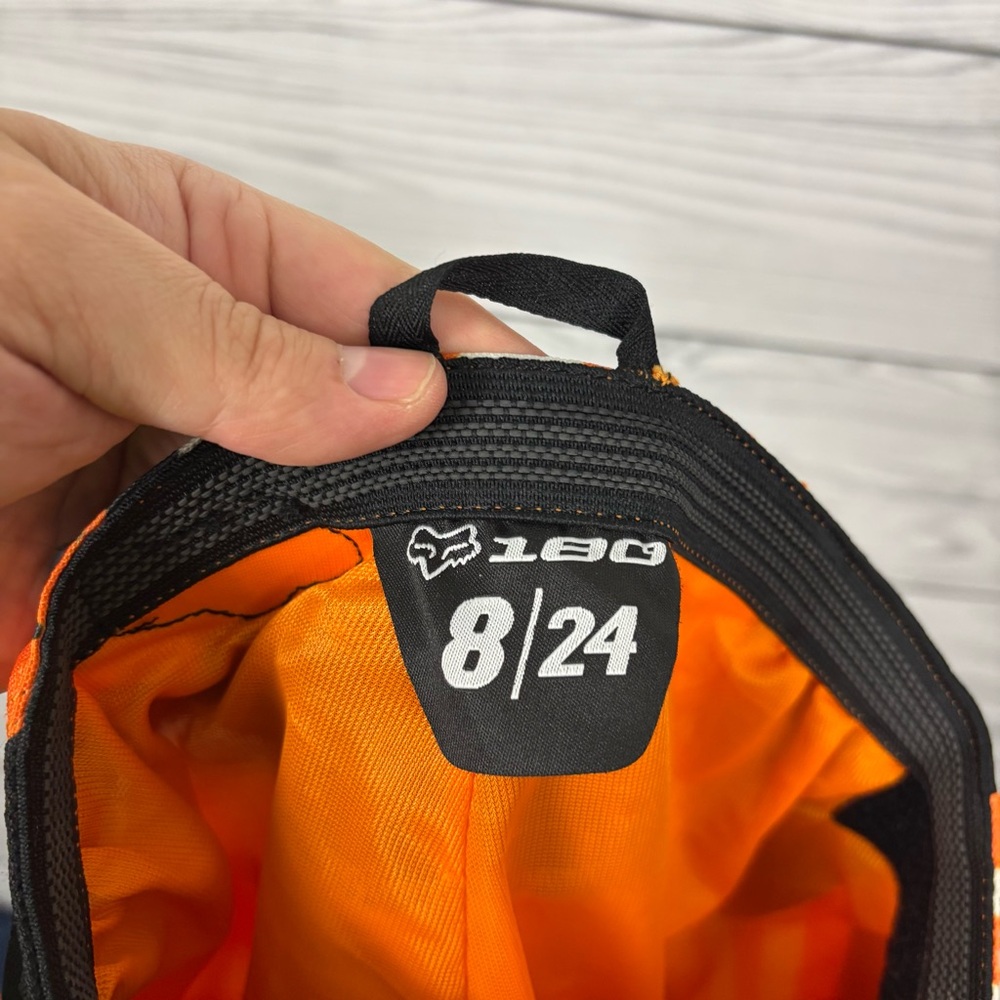 FOX RACING 180 YOUTH KIDS MOTOCROSS PANTS ORANGE BLACK SIZE 24 (AGE 8) - Picture 11 of 13